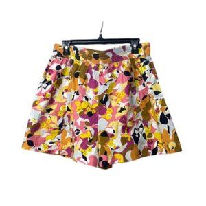 Circus NY Women’s Floral High-Waisted Pleated Shorts, Multi, Sz. L